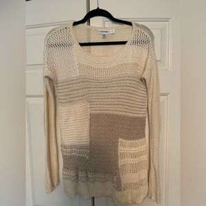 Calvin Klein sweater with patchwork detail